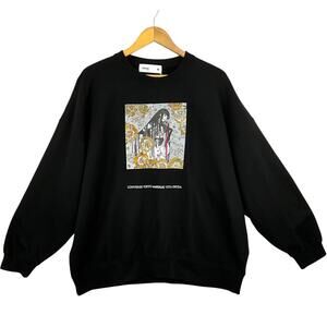 NWT Converse Tokyo Clamp xxxholic Graphic Sweatshirt Unisex One Size Black